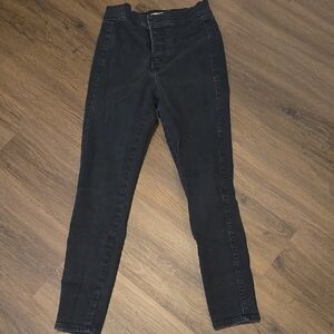 Express Women's BlacK Ankle Skinny Jeans